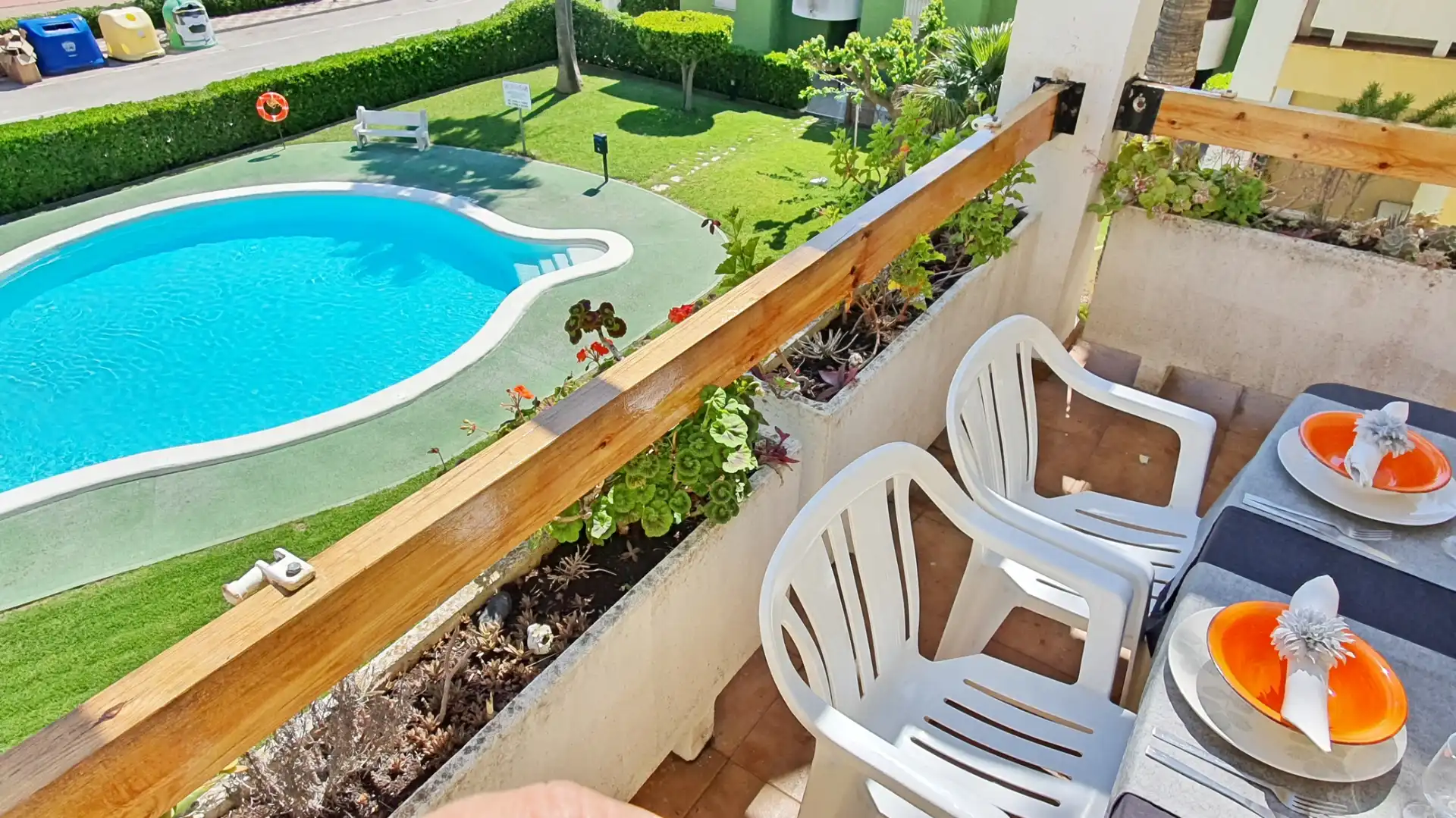 Terraza de Apartamento de alquiler en Xeraco con Terraza, Amueblado y Horno