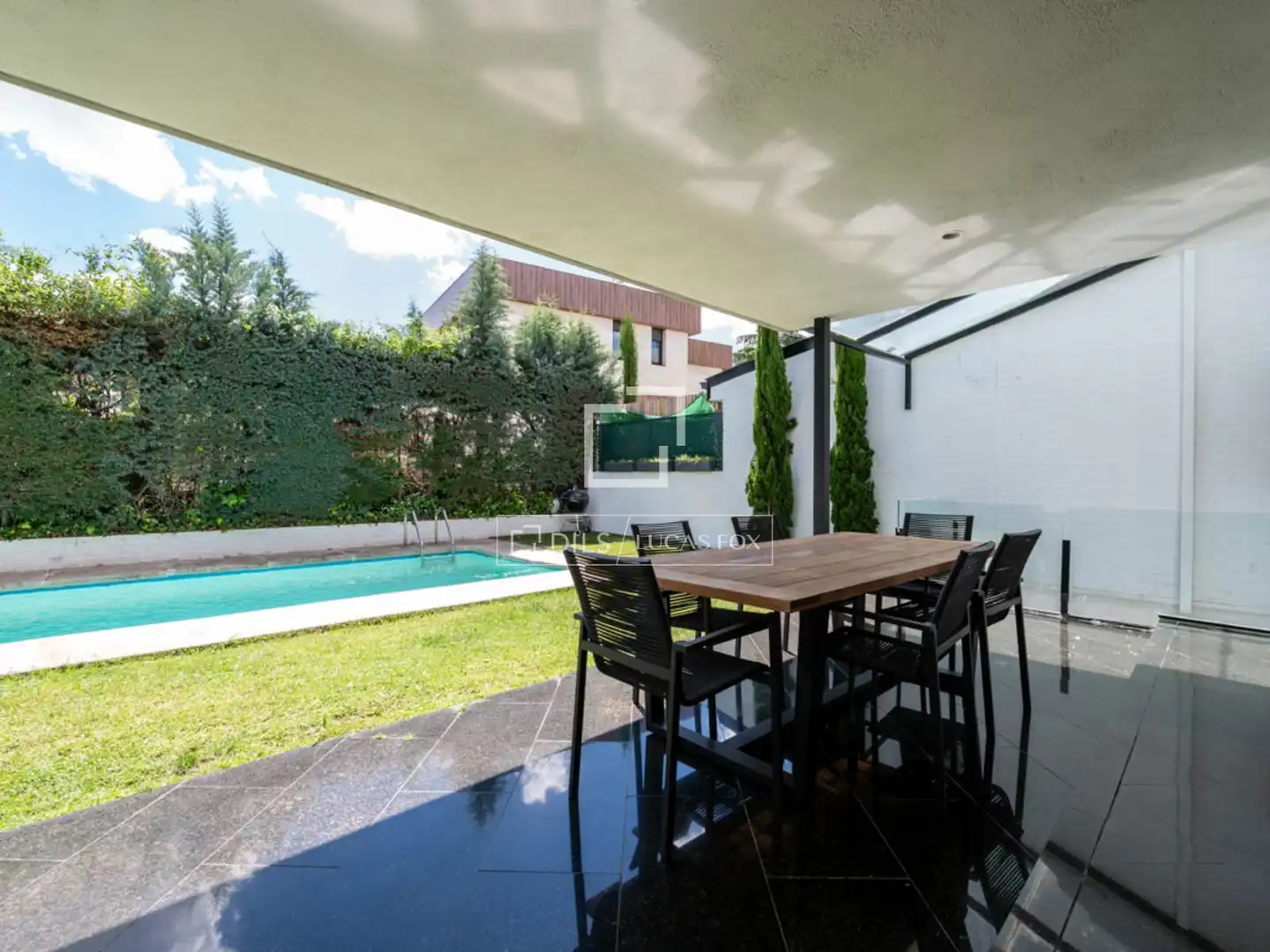Terrassa de Casa o xalet en venda en La Moraleja amb Aire condicionat, Calefacció i Jardí privat