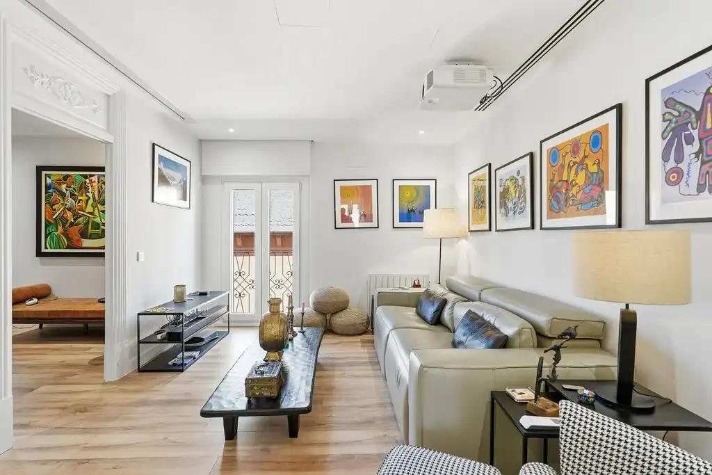 Sala d'estar de Apartament en venda en  Palma de Mallorca amb Aire condicionat, Calefacció i Parquet