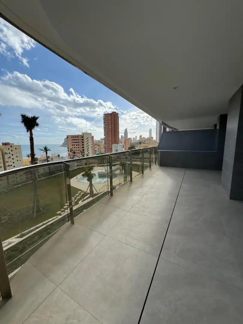Terrace of Apartments for rent in Benidorm  with Air Conditioner, Heating and Private garden