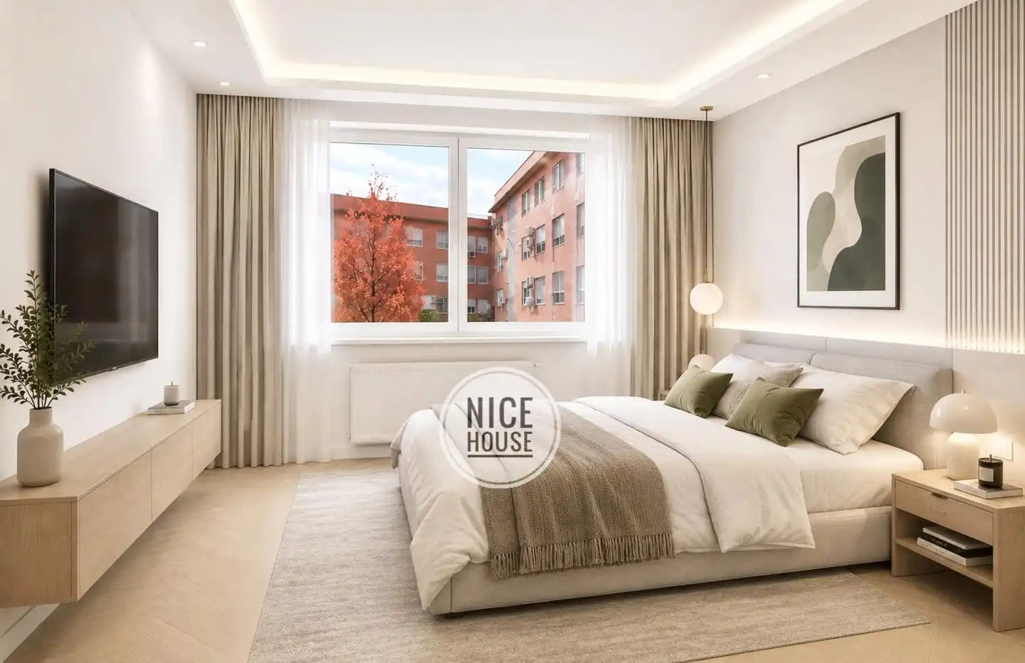 Bedroom of Flat for sale in Getafe  with Air Conditioner
