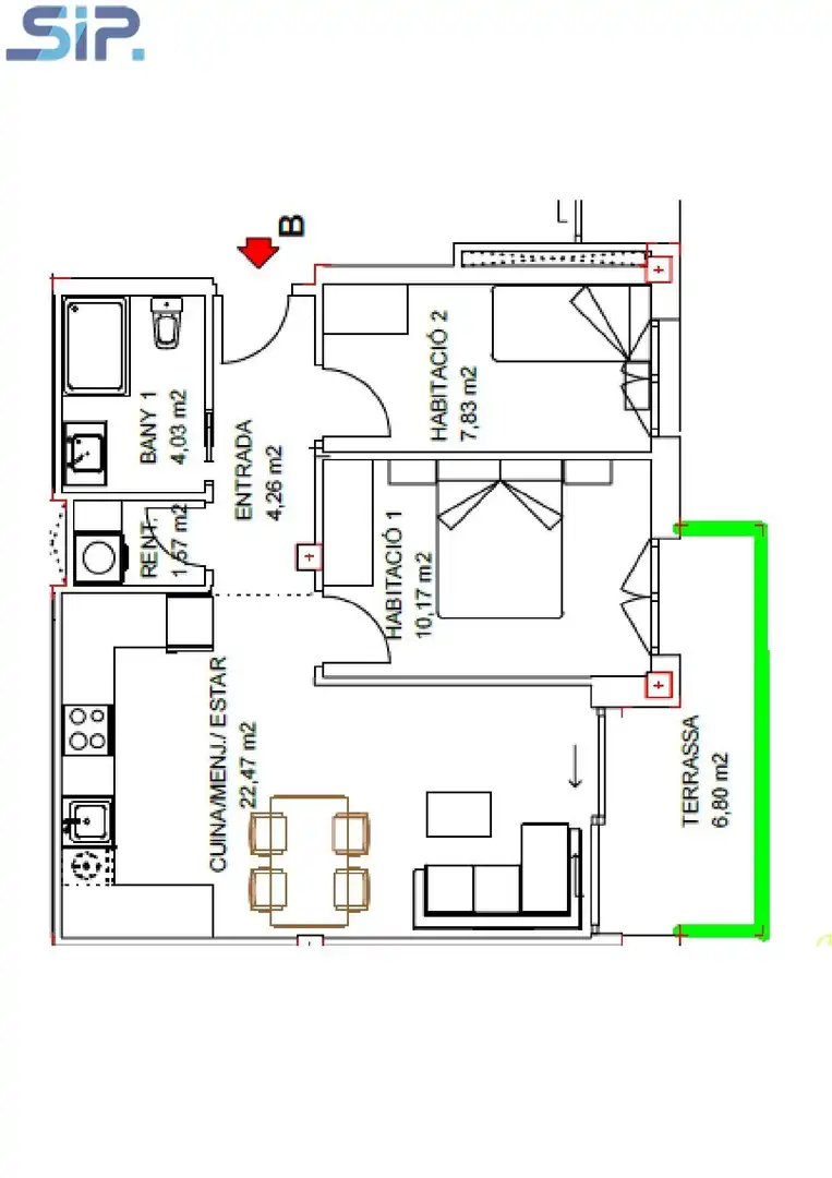 Piso en venta en Santa Margarida I Els Monjos con Parquet, Terraza y Balcón