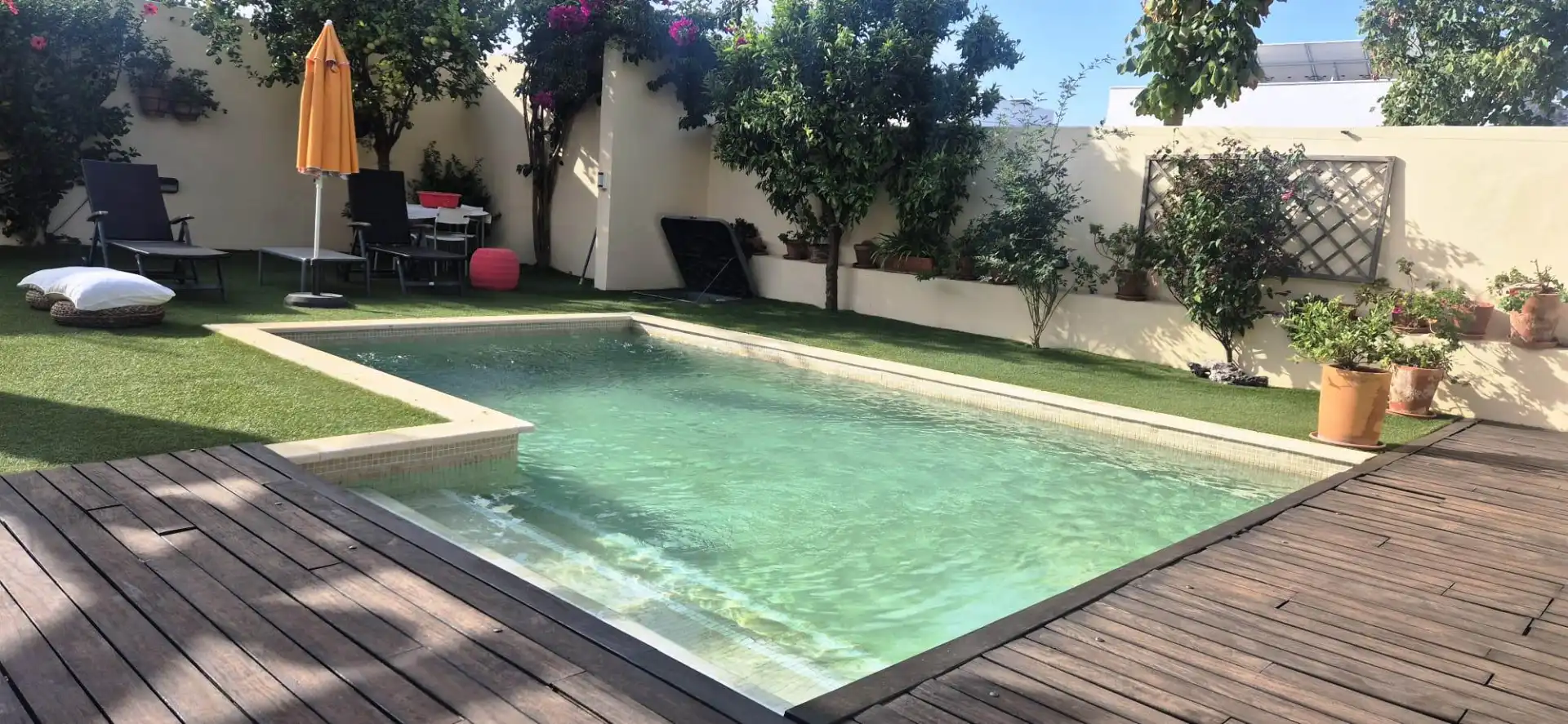 Piscina de Casa adosada en venta en Puerto Real con Aire acondicionado, Jardín privado y Parquet