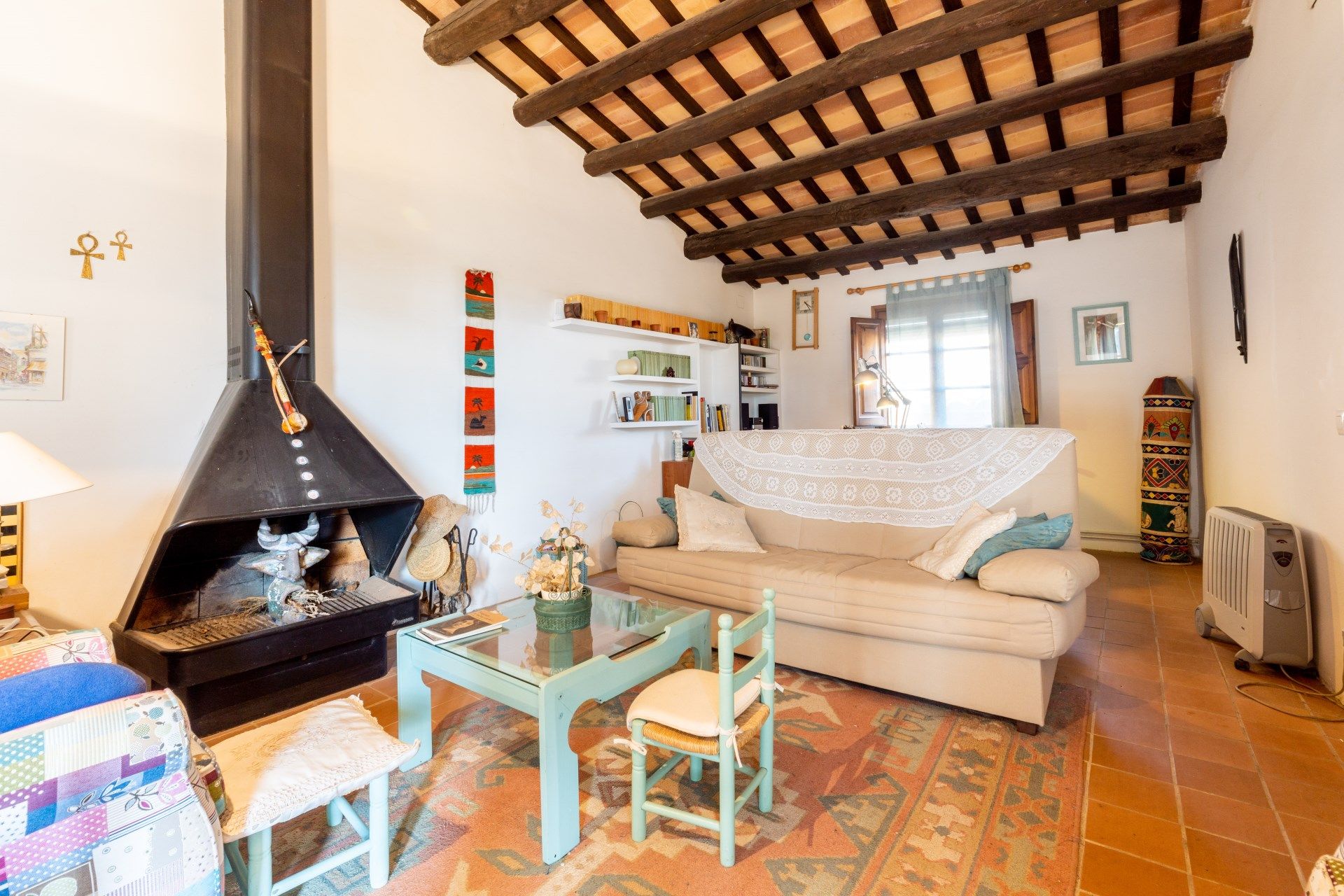 Sala de estar de Casa o chalet en venta en La Tallada d'Empordà con Calefacción y Terraza