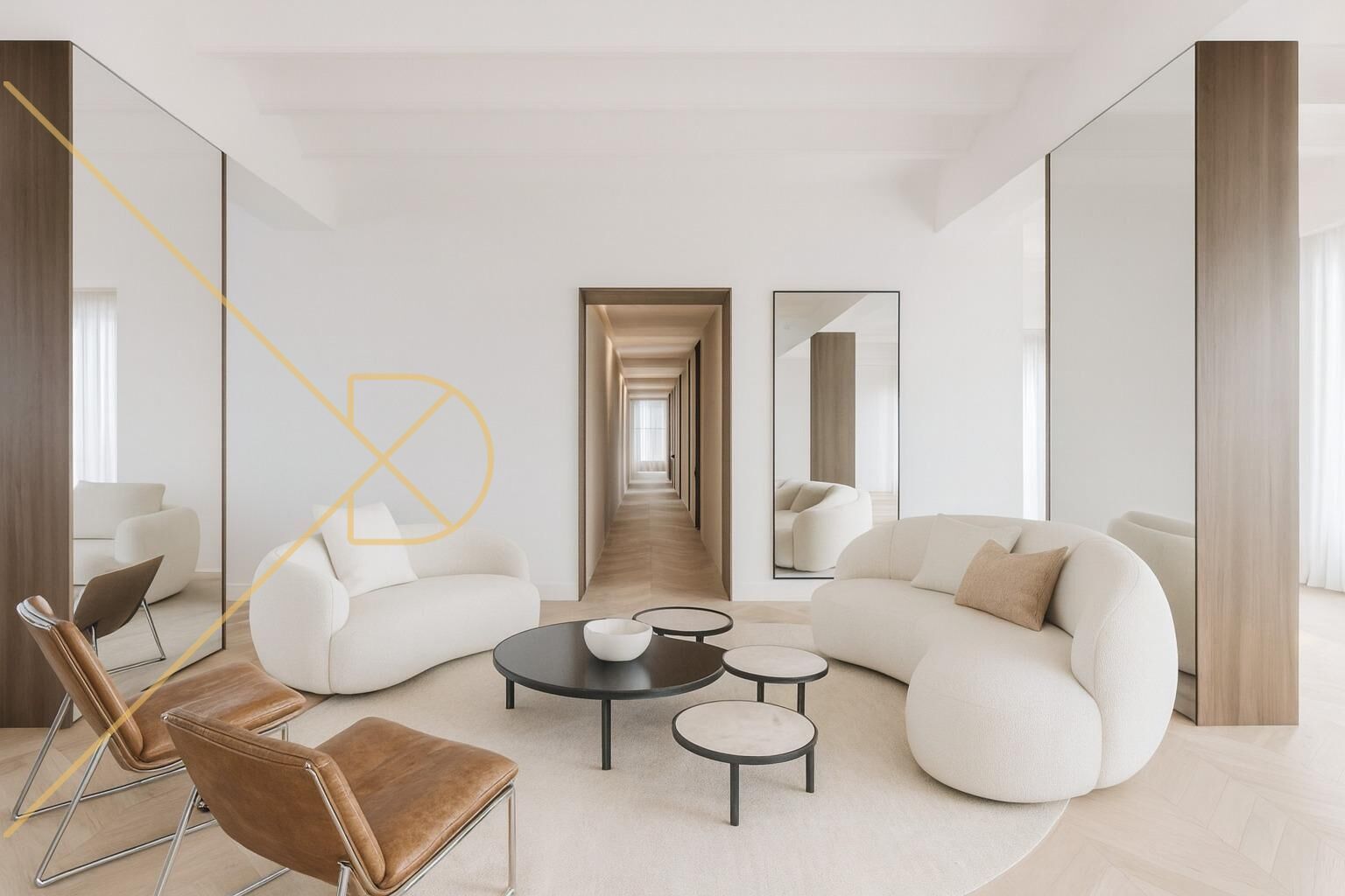 Living room of Flat for sale in  Barcelona Capital  with Air Conditioner, Heating and Parquet flooring