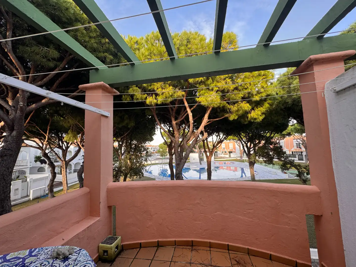 Terraza de Apartamento en venta en Chiclana de la Frontera con Aire acondicionado, Amueblado y Piscina comunitaria