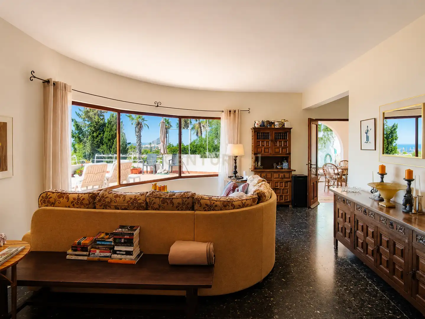 Sala de estar de Casa o chalet de alquiler en Benissa con Jardín privado, Horno y Lavadora