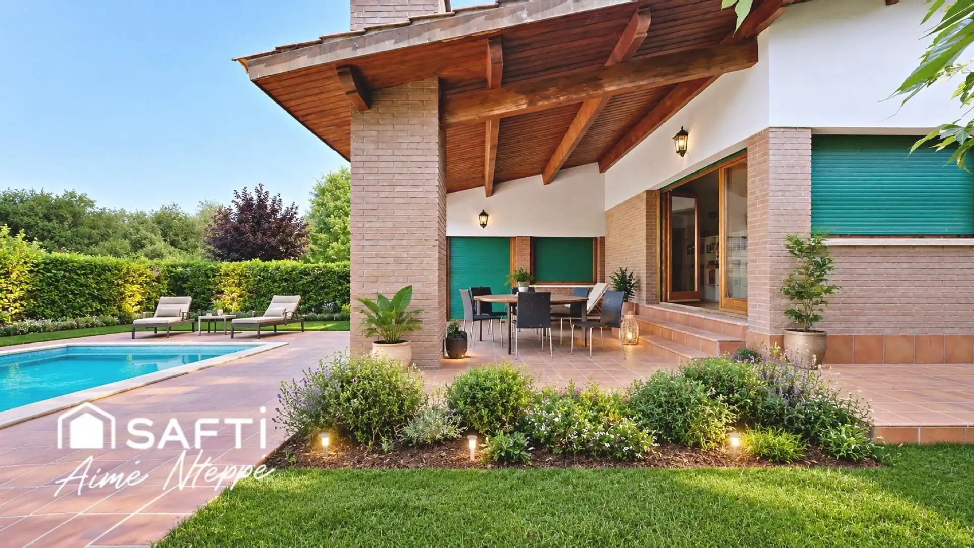 Terrassa de Casa o xalet en venda en Sant Julià de Ramis amb Calefacció, Piscina i Moblat