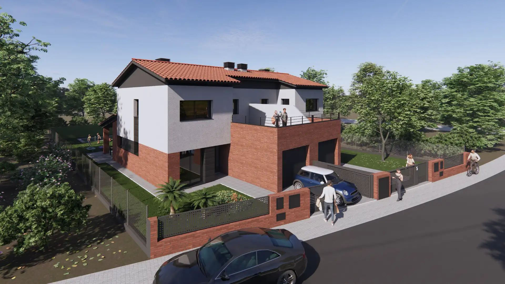 Exterior view of Detached homes for sale in Sant Esteve de Palautordera  with Heating, Private garden and Terrace