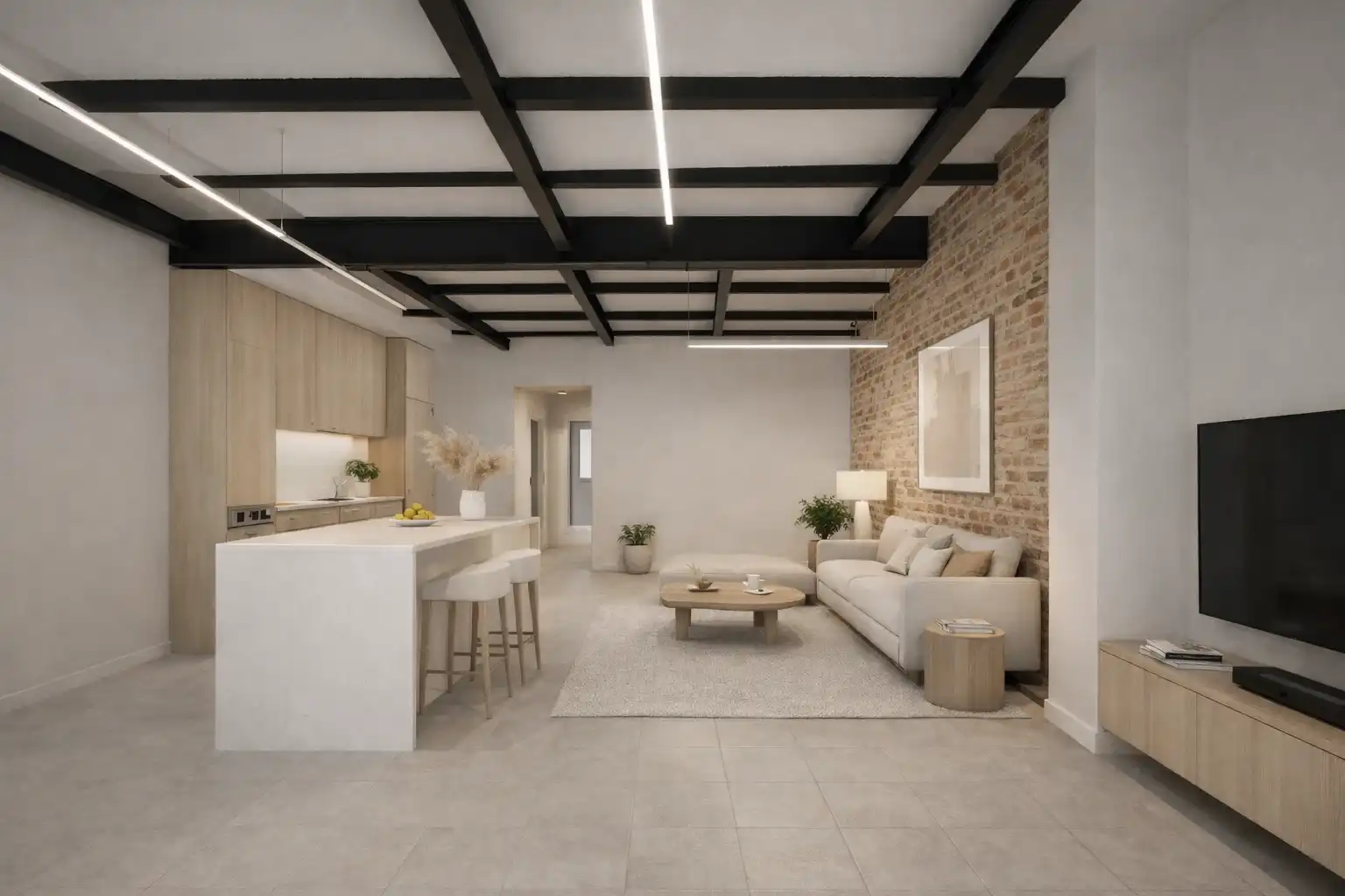 Sala de estar de Planta baja en venta en Barcelona con Terraza