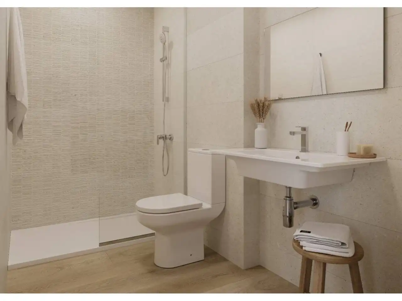Bathroom of Flat for sale in Torrox  with Terrace, Alarm and Community pool