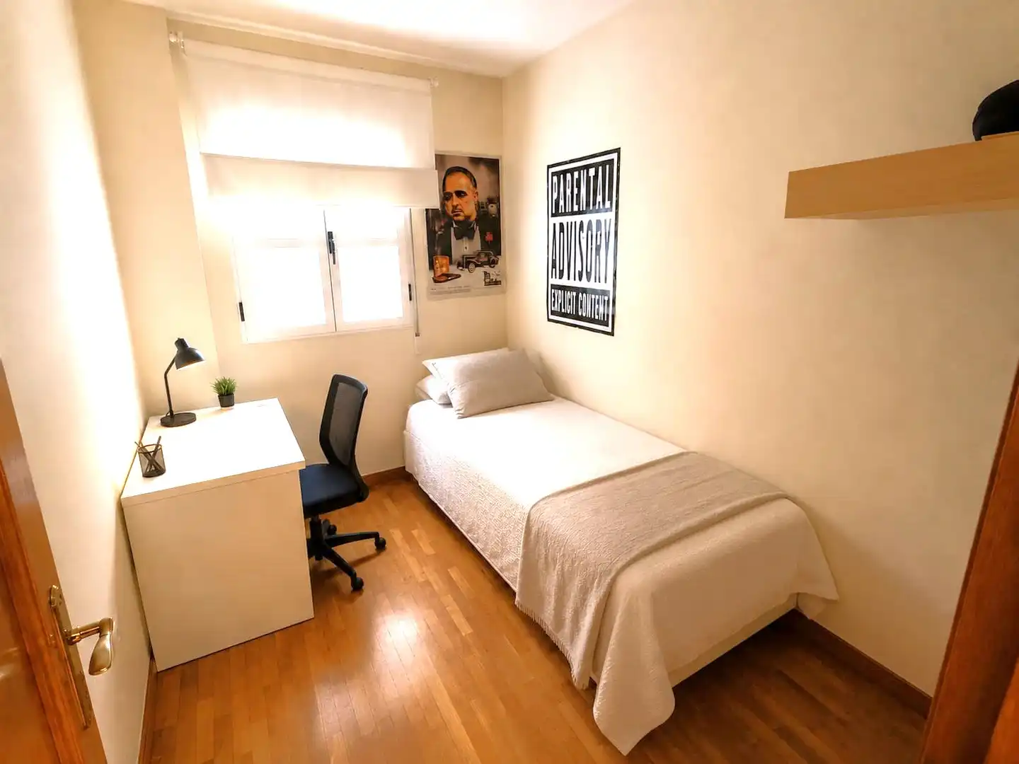 Schlafzimmer von Wohnung zur Miete in Murcia mit Klimaanlage, Heizung und Möbliert