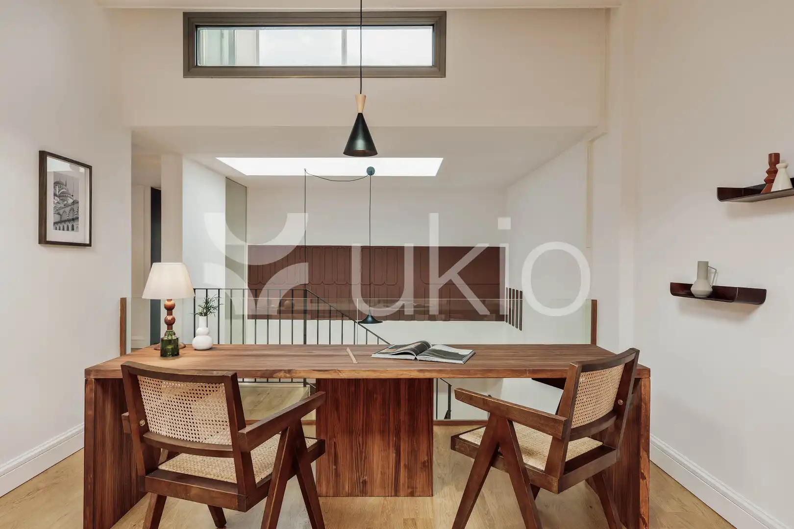 Cuina de Apartament de lloguer en Barcelona amb Aire condicionat, Calefacció i Moblat