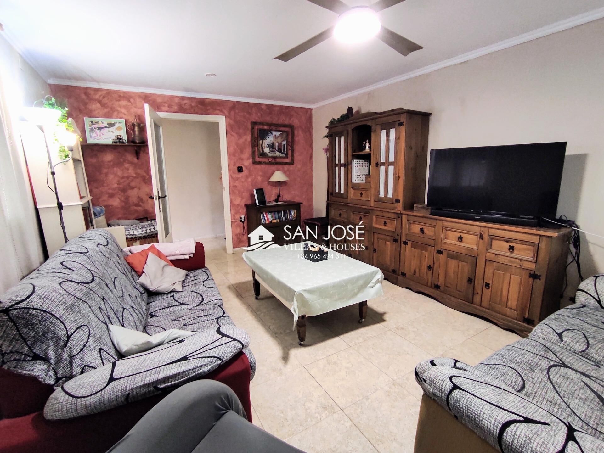 Sala d'estar de Casa o xalet en venda en Aspe amb Aire condicionat i Calefacció