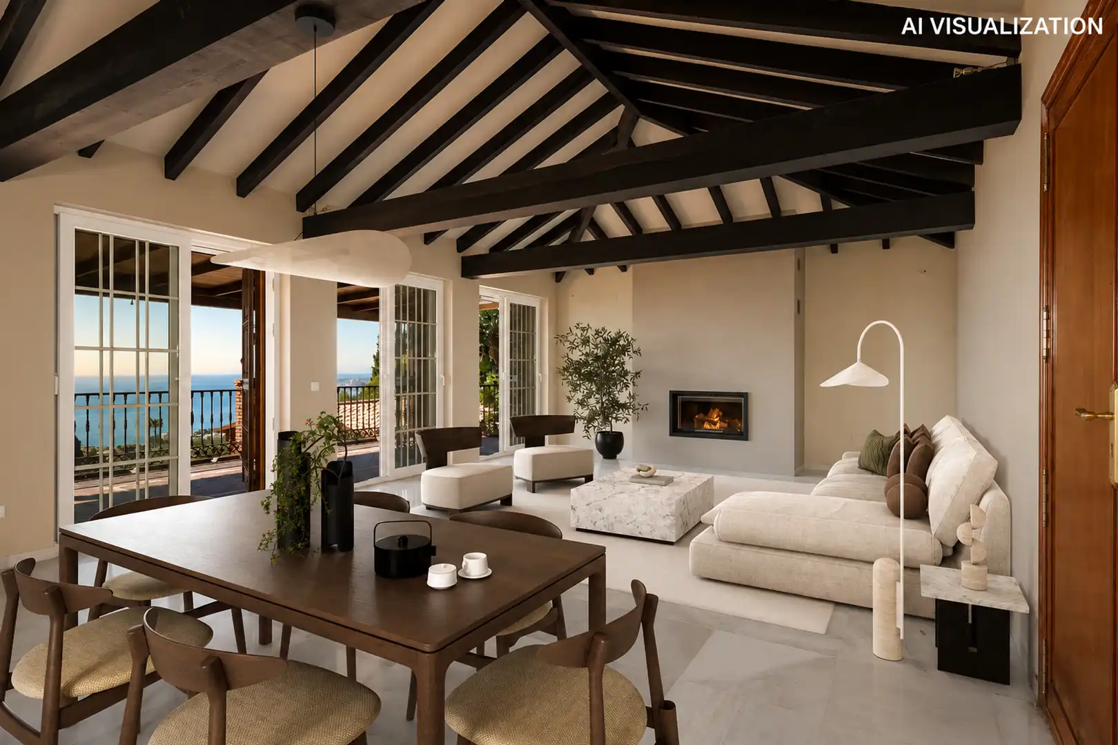 Sala de estar de Casa o chalet en venta en Benalmádena con Terraza y Balcón