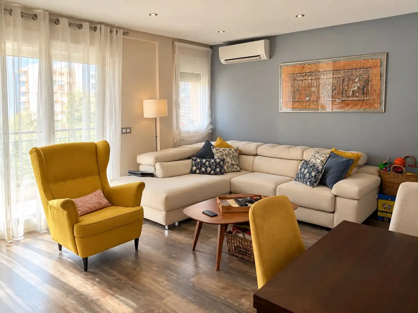 Living room of Flat for sale in Leganés  with Air Conditioner and Terrace