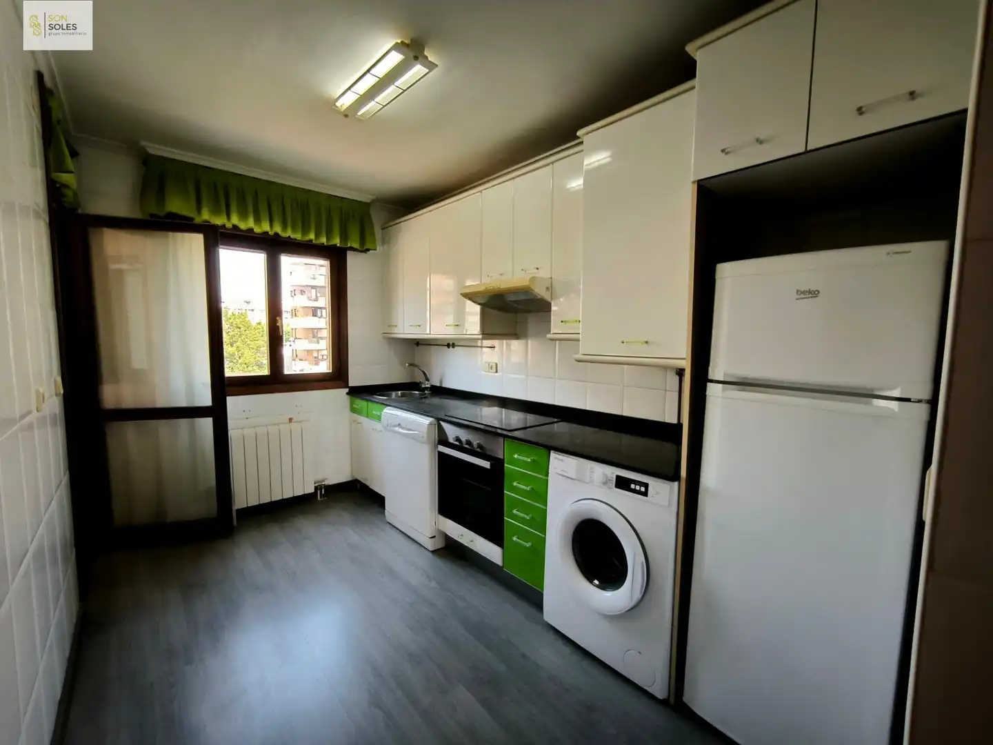 Kitchen of Flat for rent in Santander  with Heating, Parquet flooring and Terrace