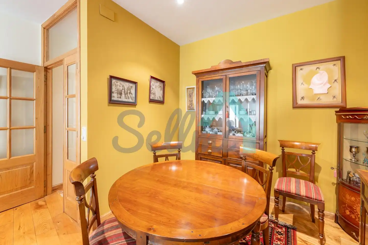 Dining room of Flat for sale in Oviedo   with Heating, Parquet flooring and Terrace
