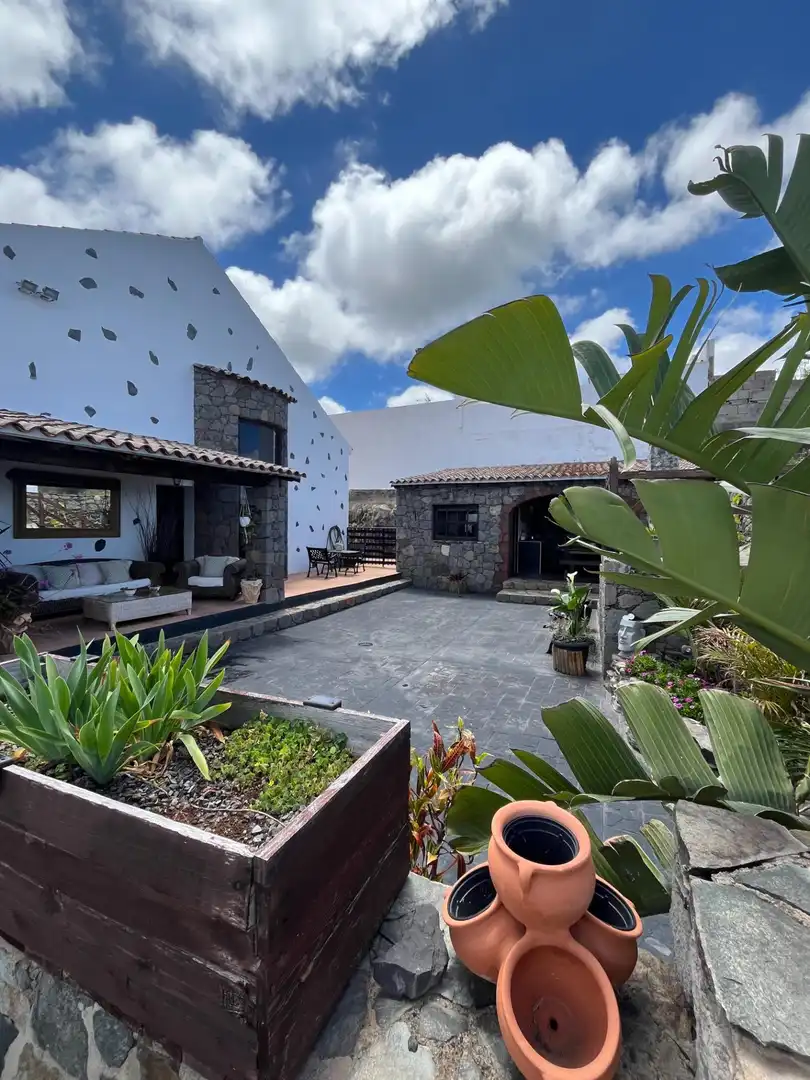Terraza de Casa o chalet en venta en Moya (Las Palmas) con Jardín privado, Terraza y Amueblado