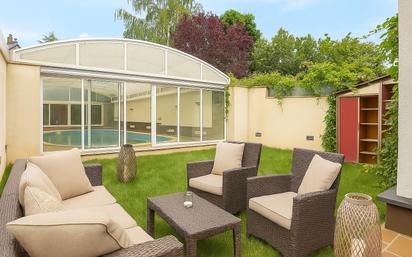 Terrace of Single-family semi-detached for sale in Villares de la Reina  with Heating and Swimming Pool