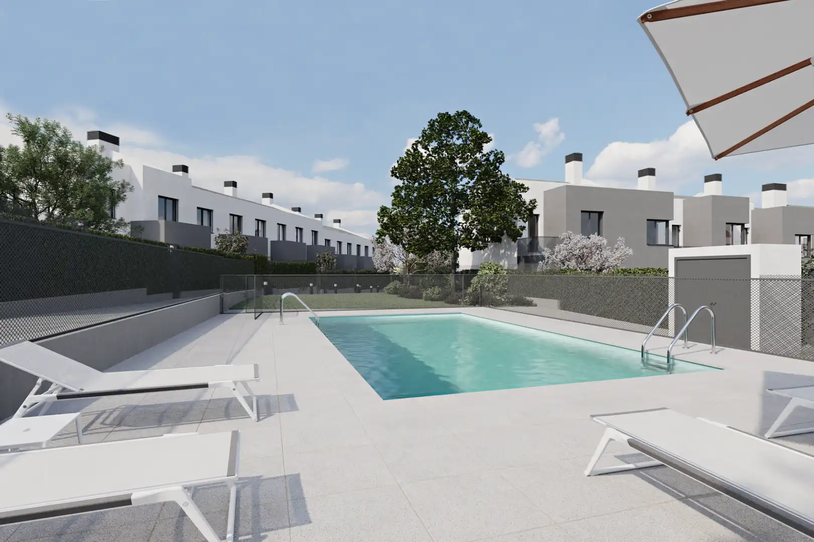Piscina de Casa o xalet en venda en Villalbilla amb Calefacció, Jardí privat i Terrassa