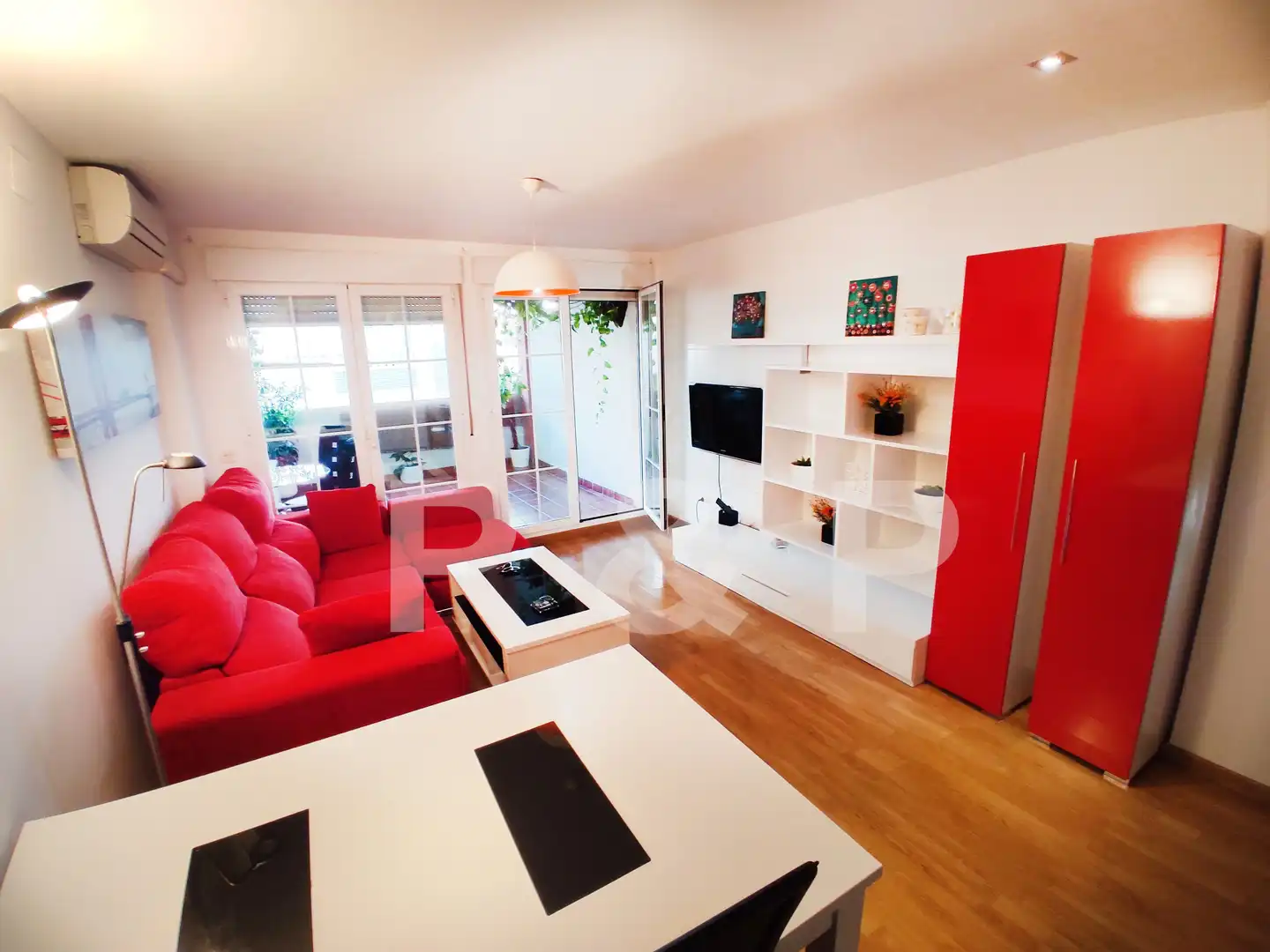 Wohnzimmer von Wohnung zur Miete in Las Gabias mit Klimaanlage, Parkett und Terrasse