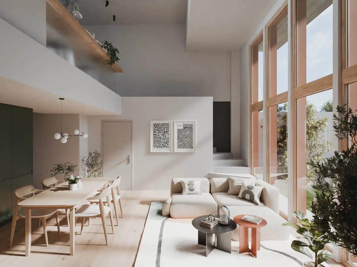 Sala de estar de Casa adosada en venta en Vilablareix con Aire acondicionado, Calefacción y Jardín privado