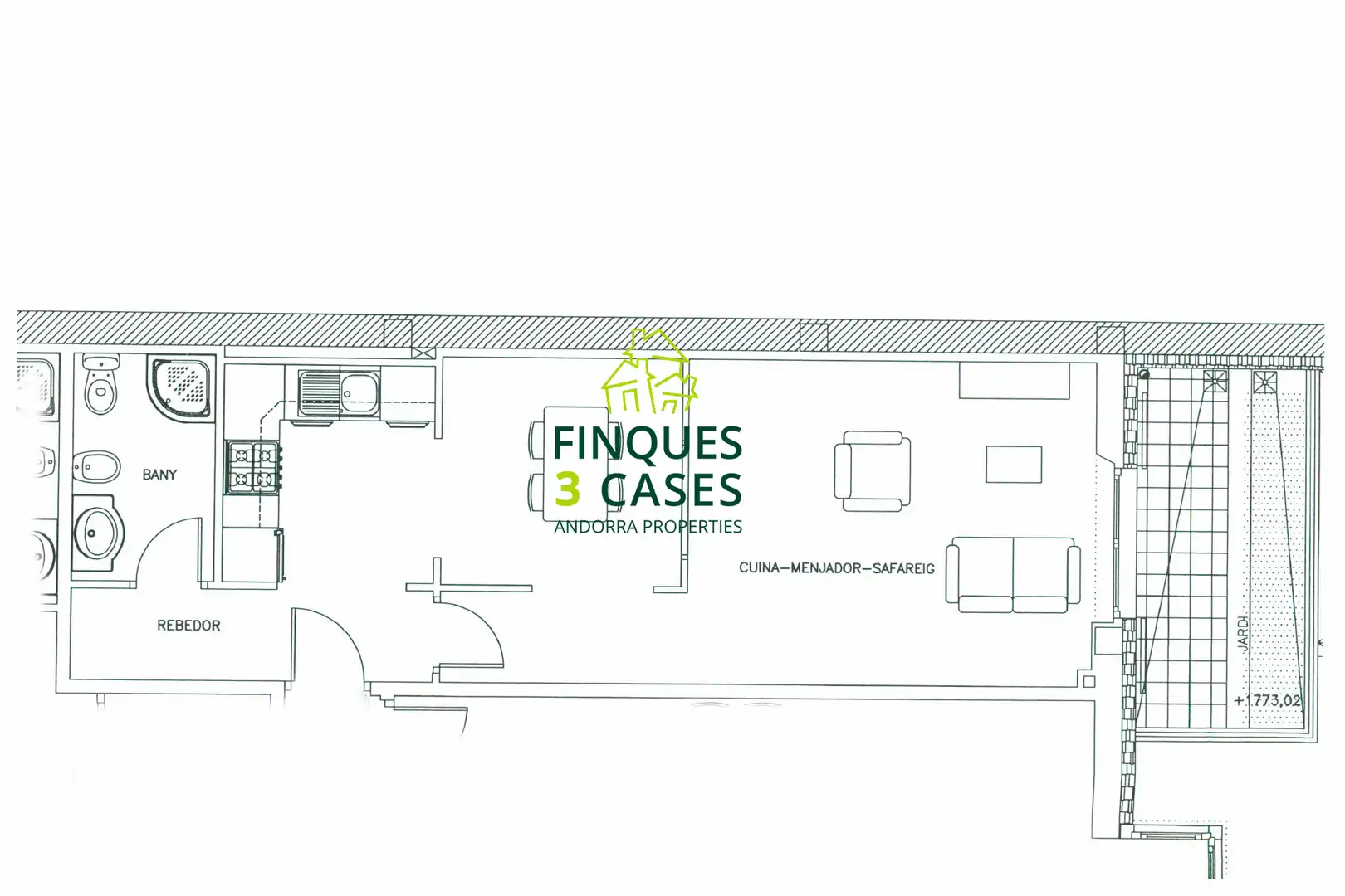 Estudio en venta en Soldeu - Incles