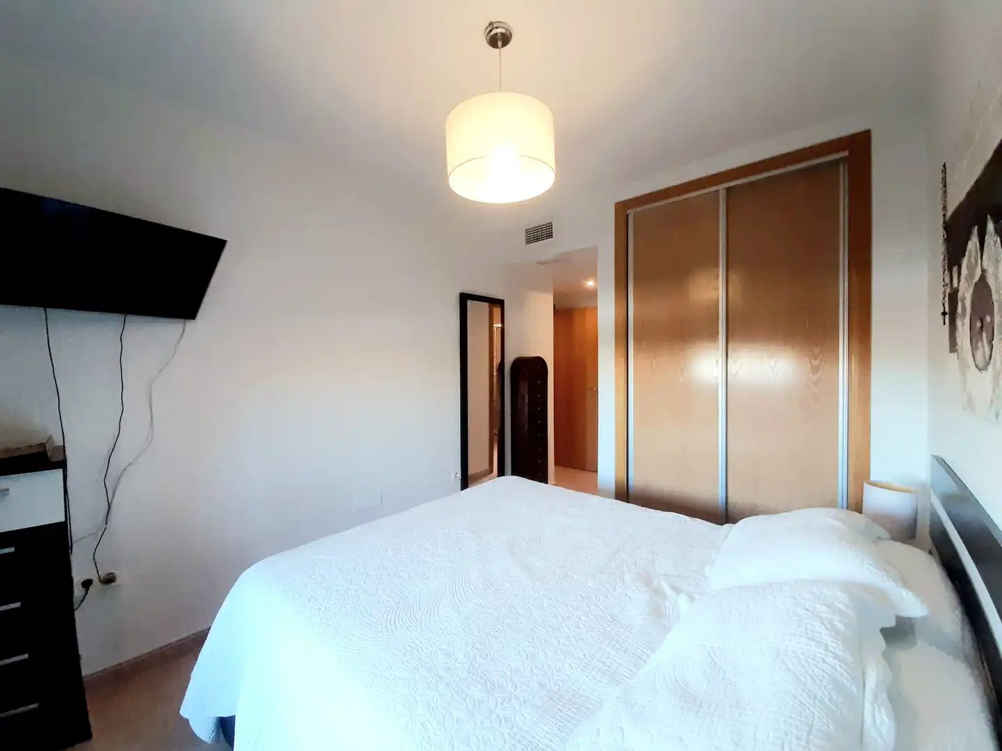 Schlafzimmer von Dachboden zum Verkauf in Archena mit Klimaanlage, Heizung und Terrasse