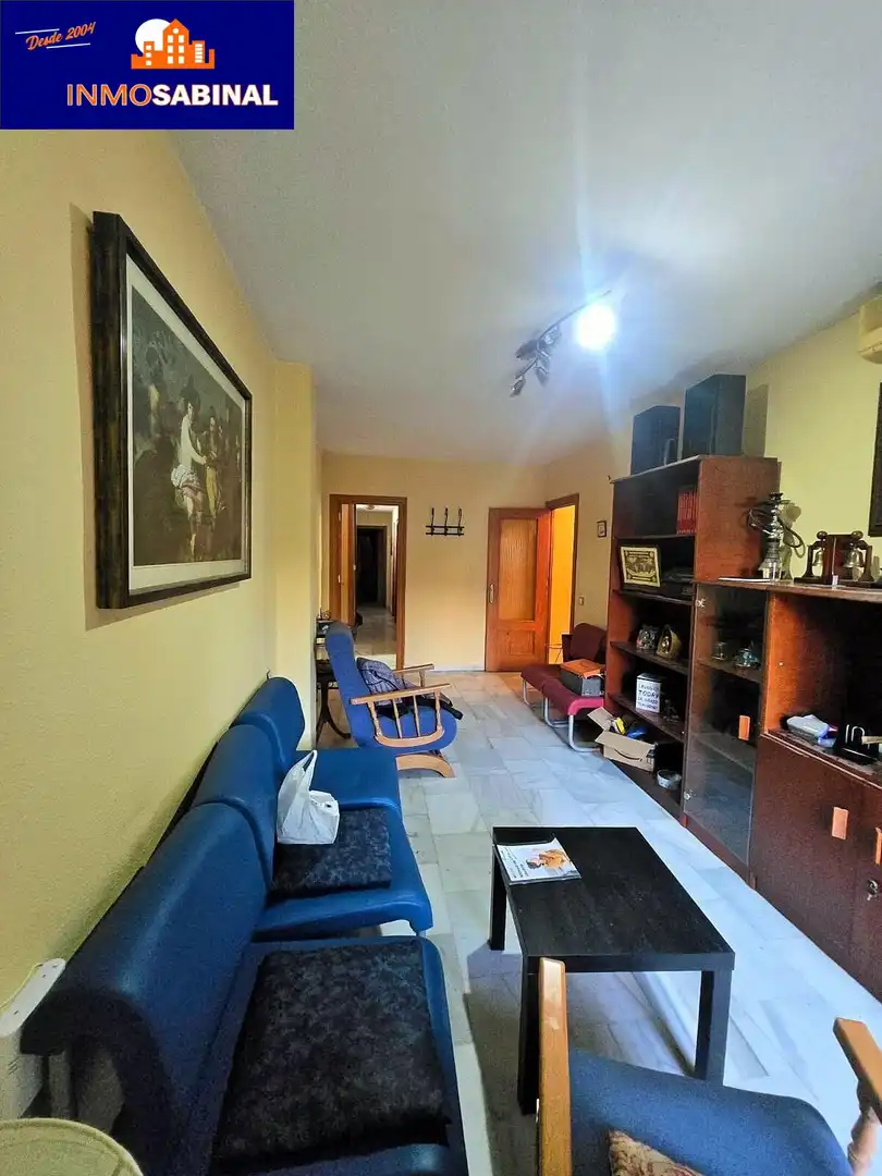 Sala de estar de Piso en venta en Roquetas de Mar con Aire acondicionado, Calefacción y Amueblado