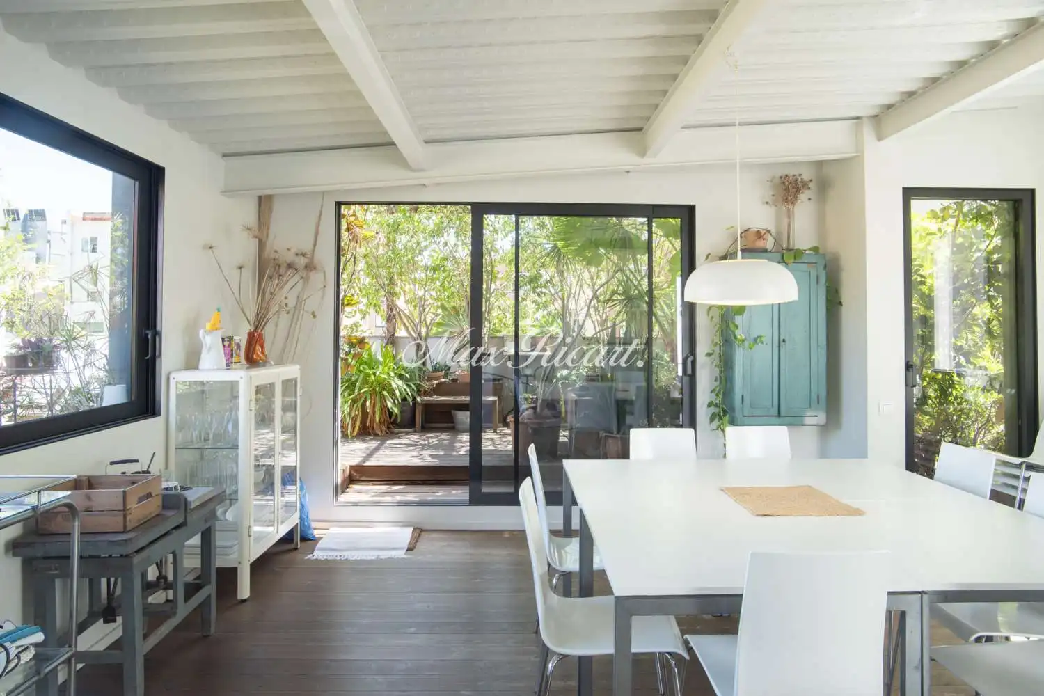 Esszimmer von Büro zur Miete in Barcelona mit Klimaanlage, Heizung und Terrasse