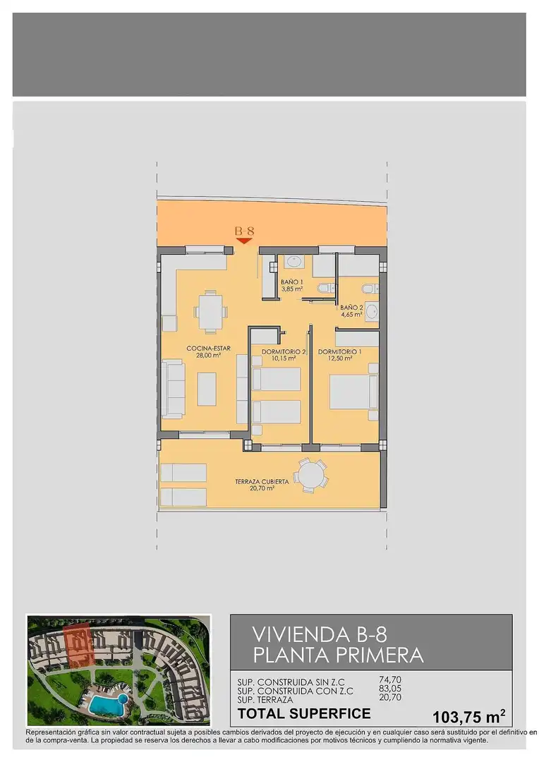 Appartement compact avec terrasse à vendre à Las Lomas de Rame - Bahía Bella, imagen 45