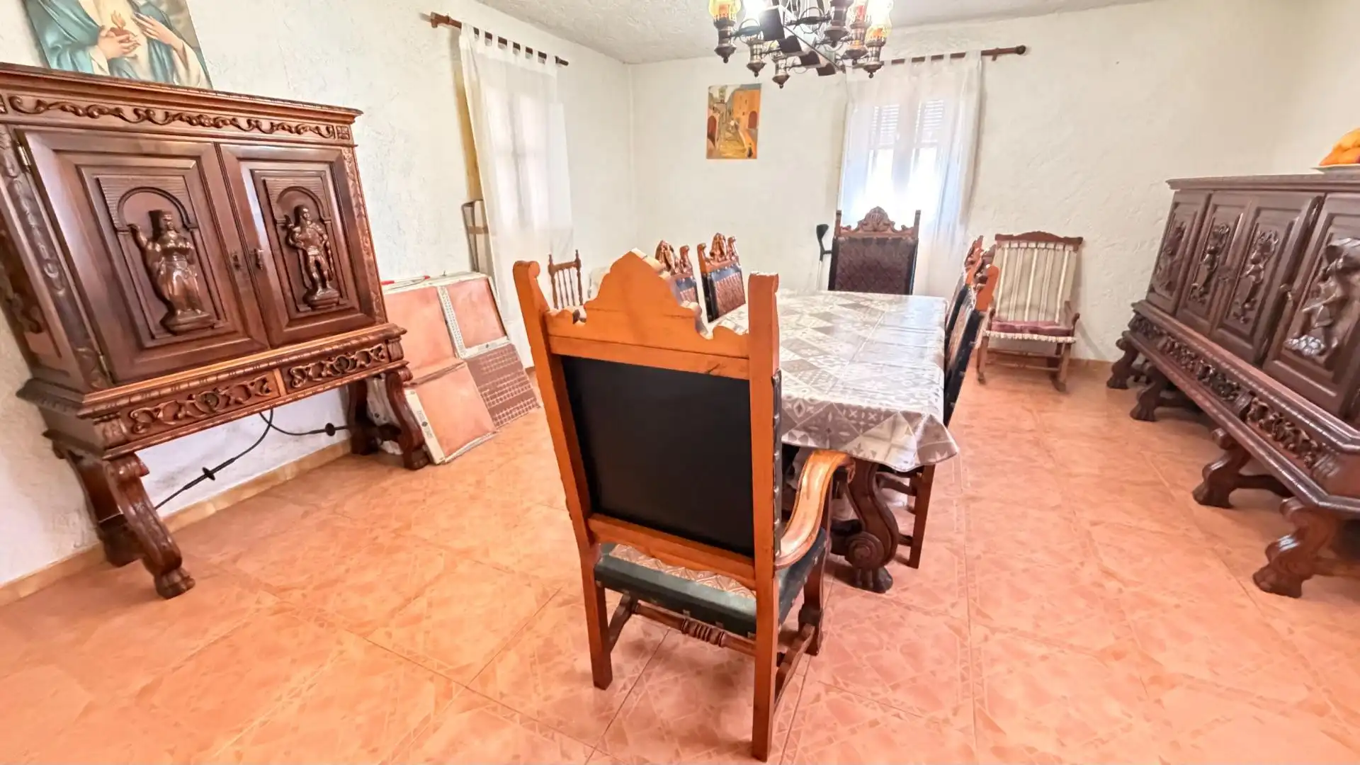 Dining room of Houses for sale in Elche / Elx  with Heating, Private garden and Storage room