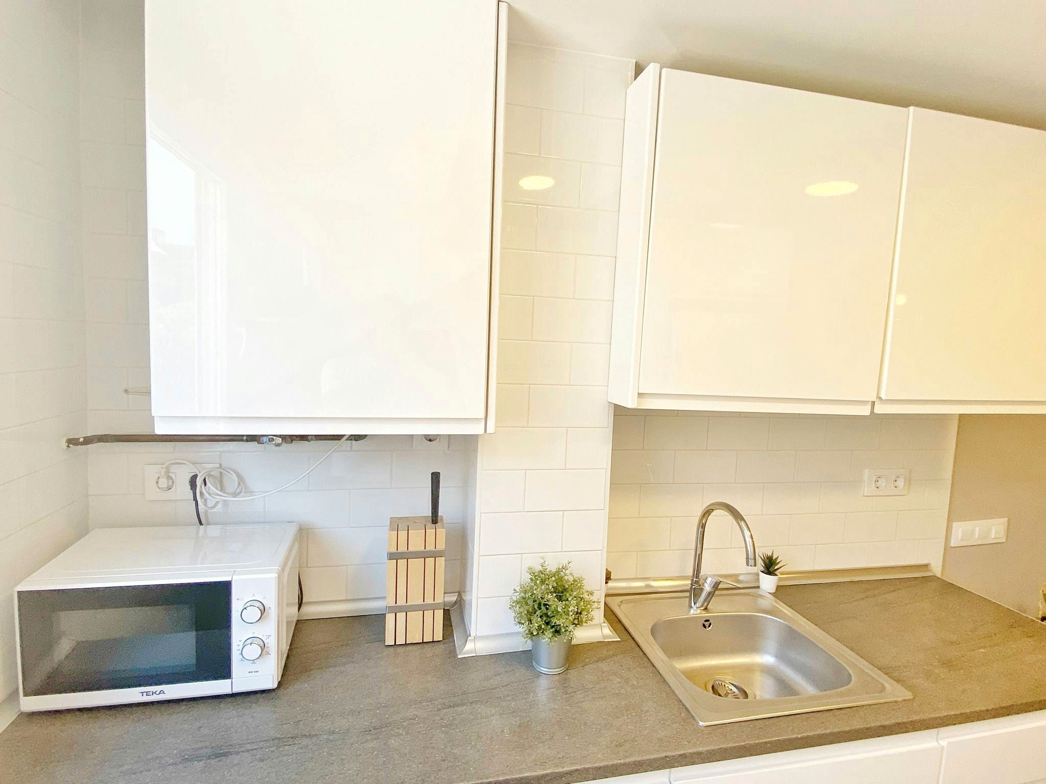 Cocina de Piso de alquiler en  Madrid Capital con Calefacción, Amueblado y Lavadora