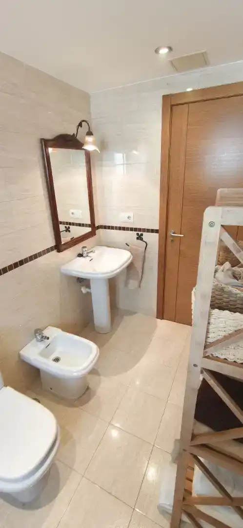 Bathroom of Flat for sale in Boqueixón  with Parquet flooring, Storage room and Furnished