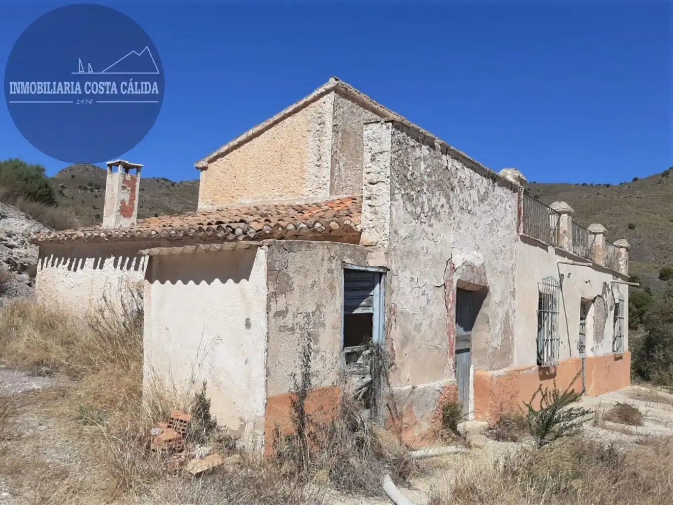 Vista exterior de Finca rústica en venda en Águilas amb Jardí privat, Terrassa i Traster
