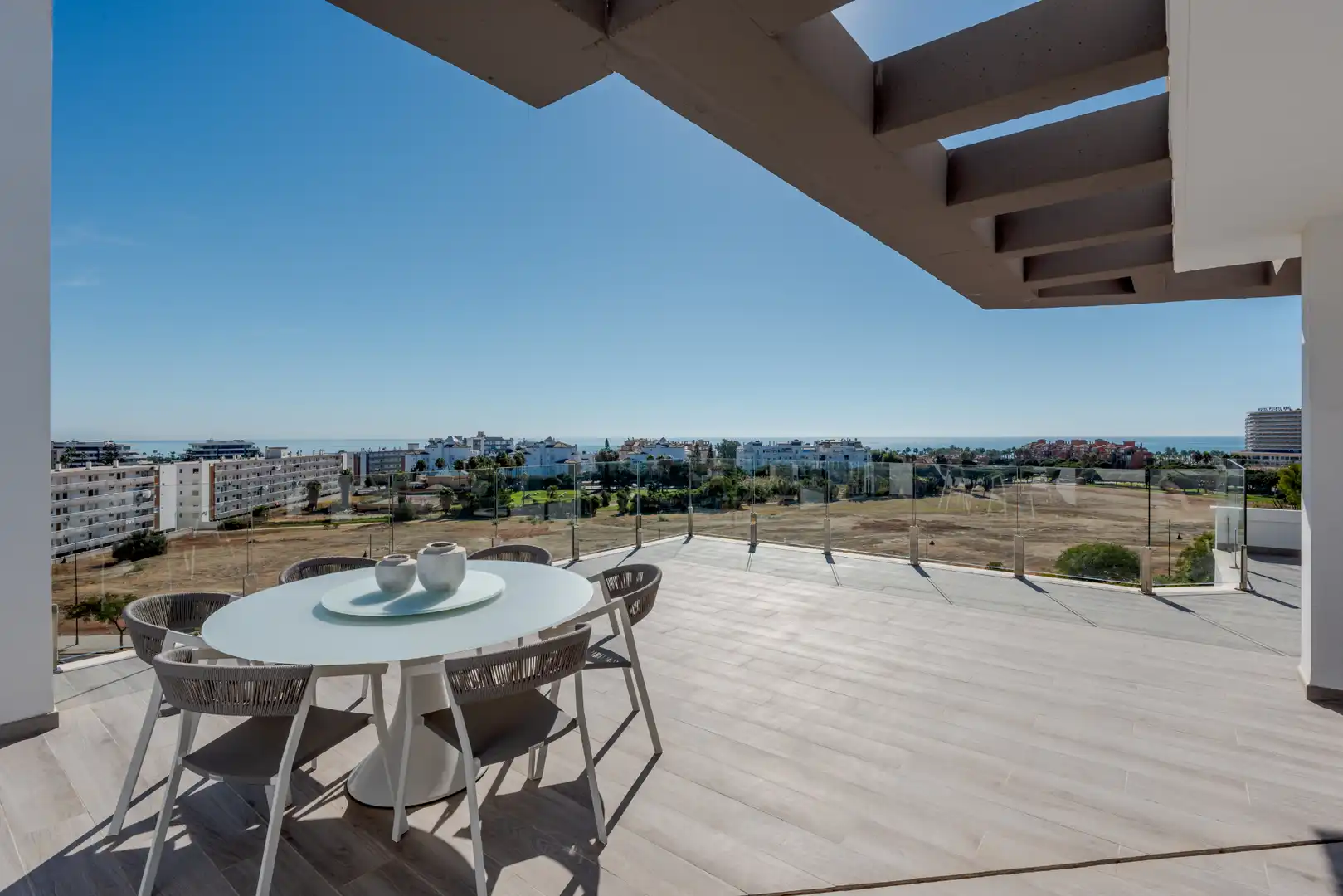 Terrasse von Dachboden zum Verkauf in Torremolinos mit Klimaanlage, Heizung und Terrasse