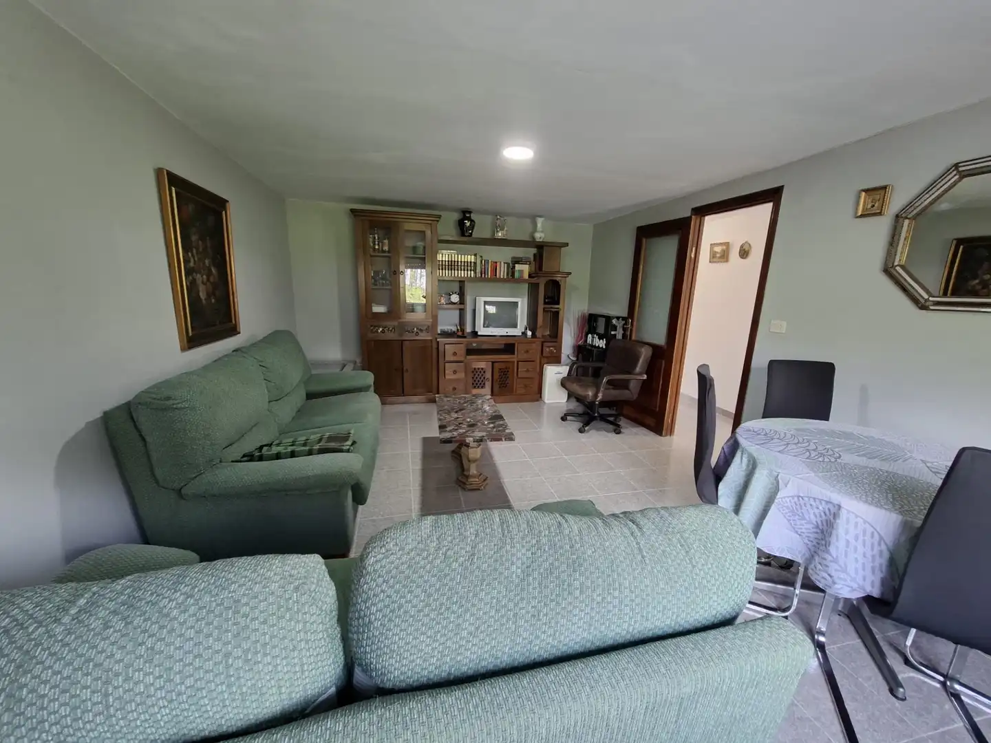 Sala de estar de Casa o chalet en venta en Boimorto con Jardín privado, Amueblado y Balcón
