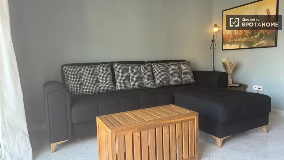 Sala de estar de Piso de alquiler en Cullera con Aire acondicionado, Calefacción y Amueblado