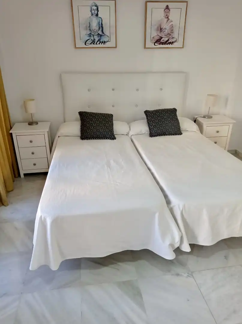 Schlafzimmer von Maisonette zur Miete in Marbella mit Klimaanlage, Heizung und Terrasse
