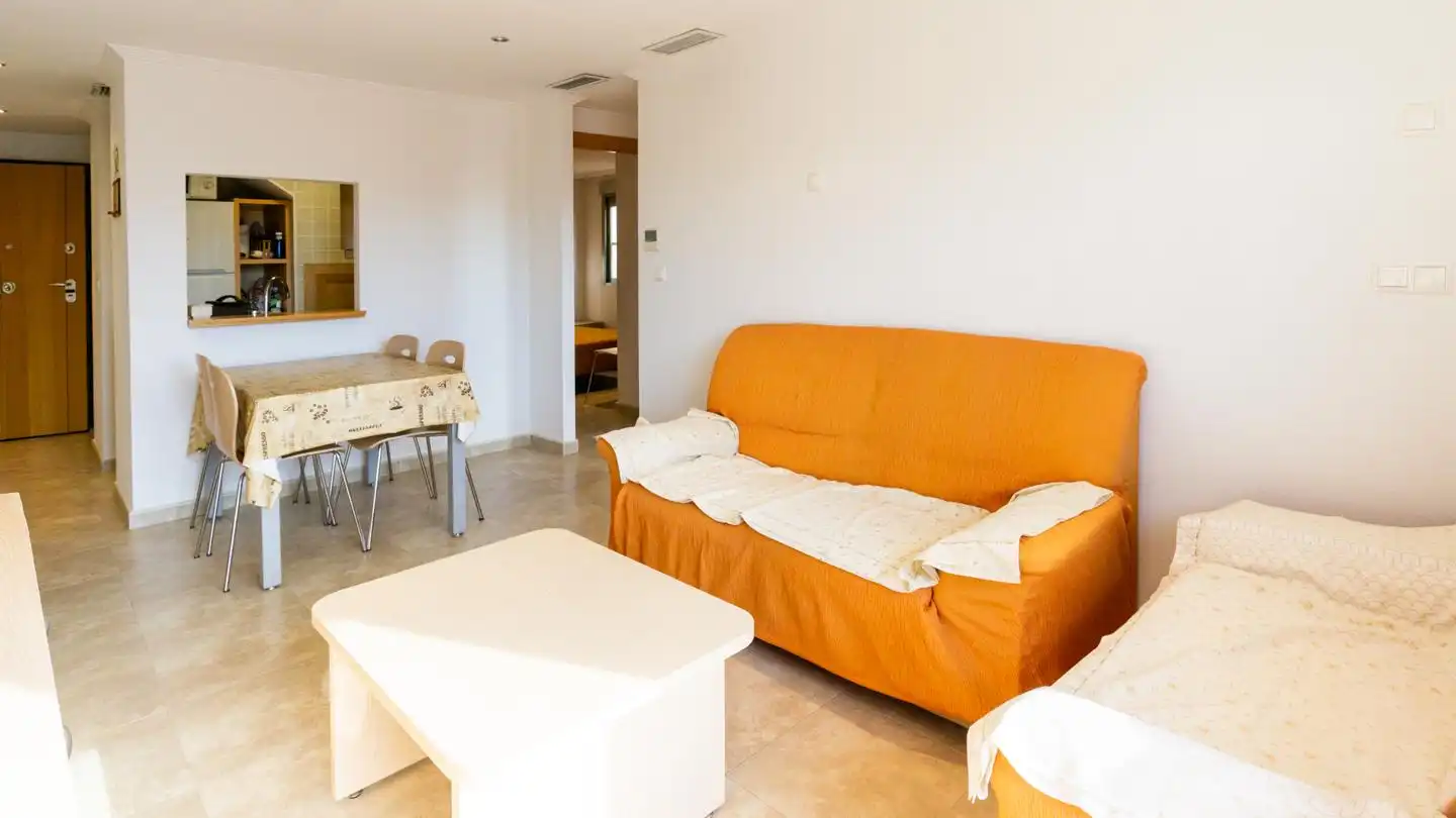 Schlafzimmer von Wohnung zum Verkauf in Santa Pola mit Klimaanlage, Terrasse und Schwimmbad