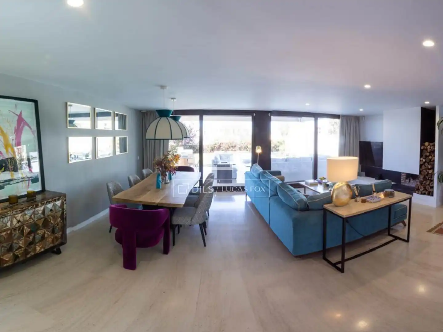 Wohnzimmer von Country house zur Miete in Majadahonda mit Klimaanlage, Heizung und Privatgarten
