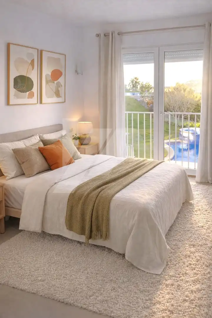 Dormitori de Apartament en venda en Pedreguer amb Aire condicionat, Calefacció i Jardí privat
