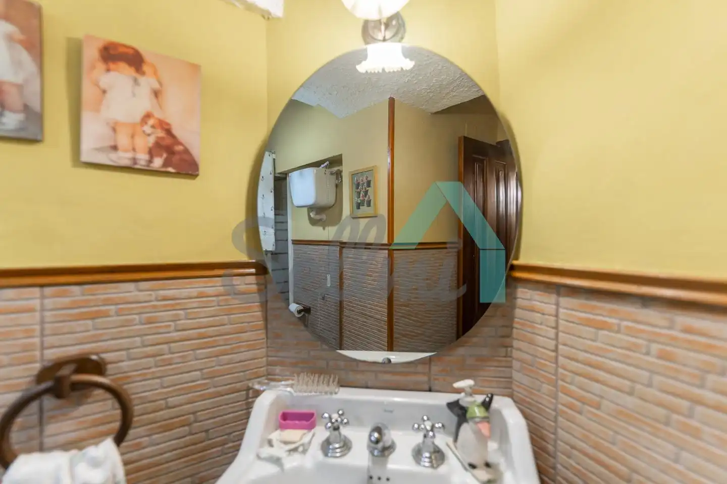 Bany de Casa adosada en venda en Langreo amb Calefacció, Jardí privat i Parquet