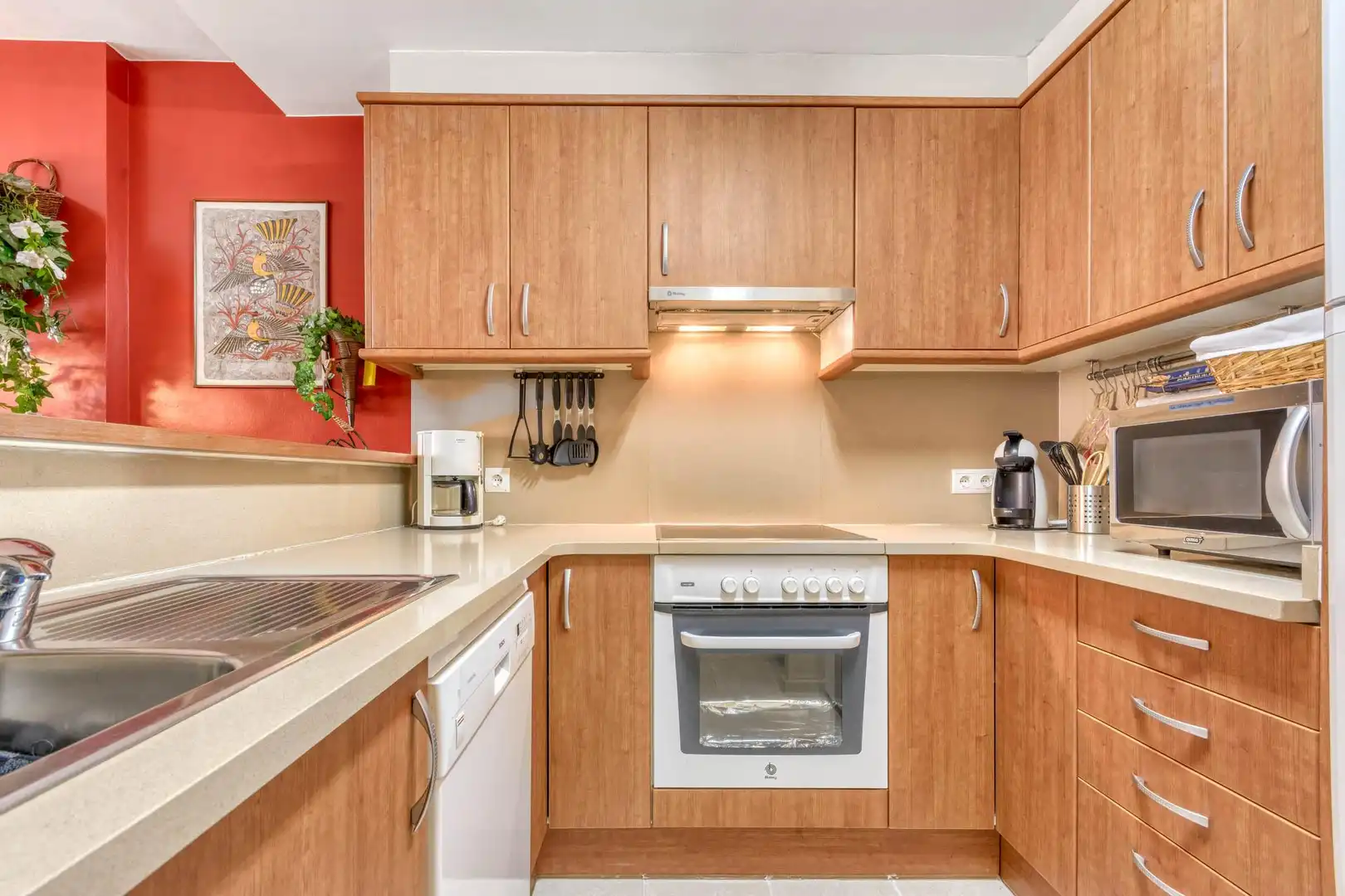 Kitchen of Apartments for sale in Roses  with Heating and Swimming Pool