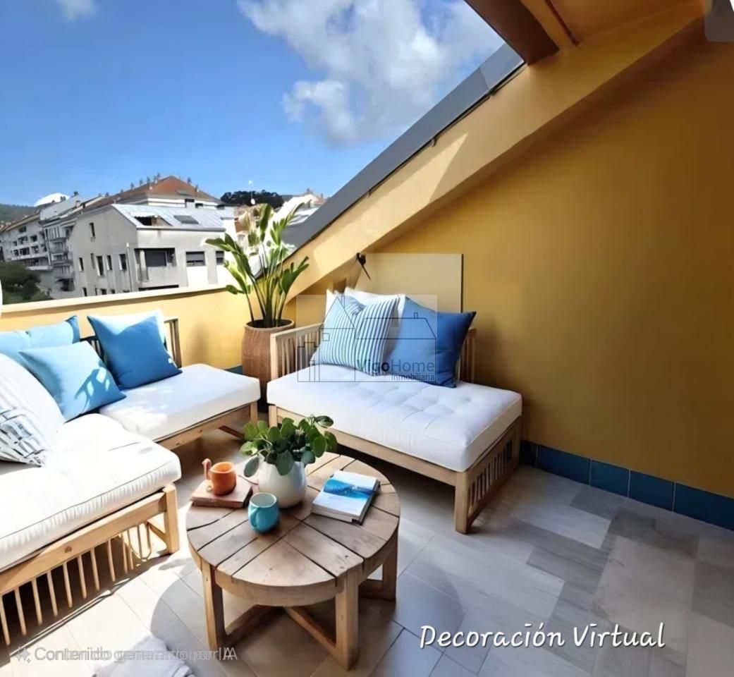 Terraza de Ático en venta en Moaña con Calefacción, Terraza y Amueblado