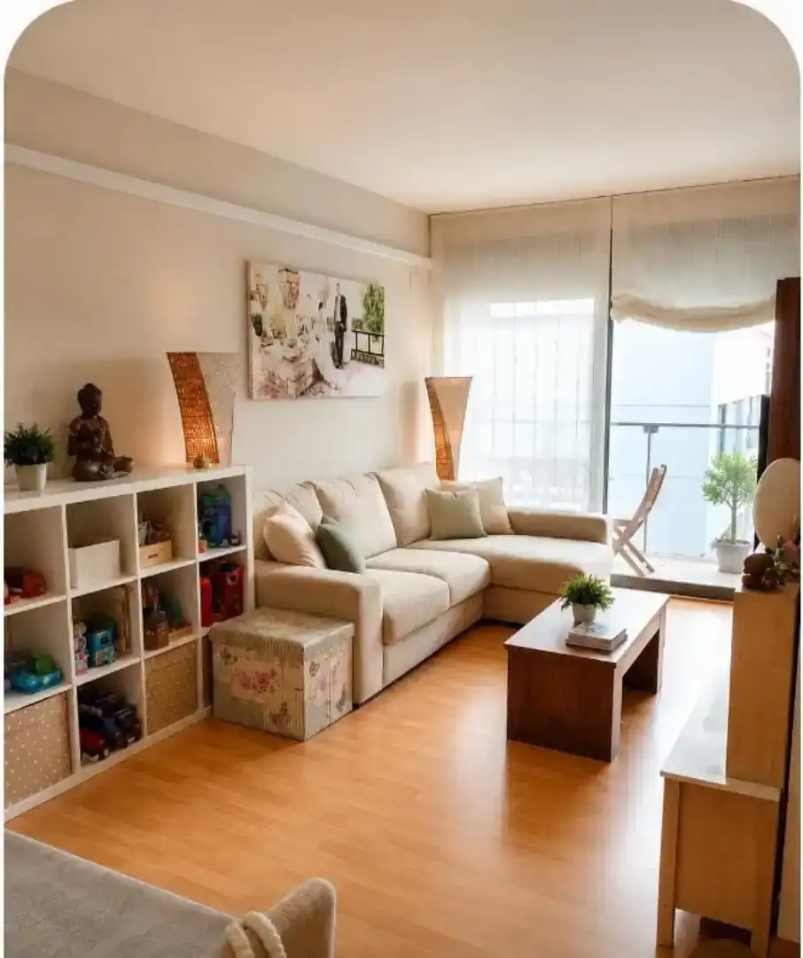 Living room of Flat for sale in Esplugues de Llobregat  with Air Conditioner and Terrace