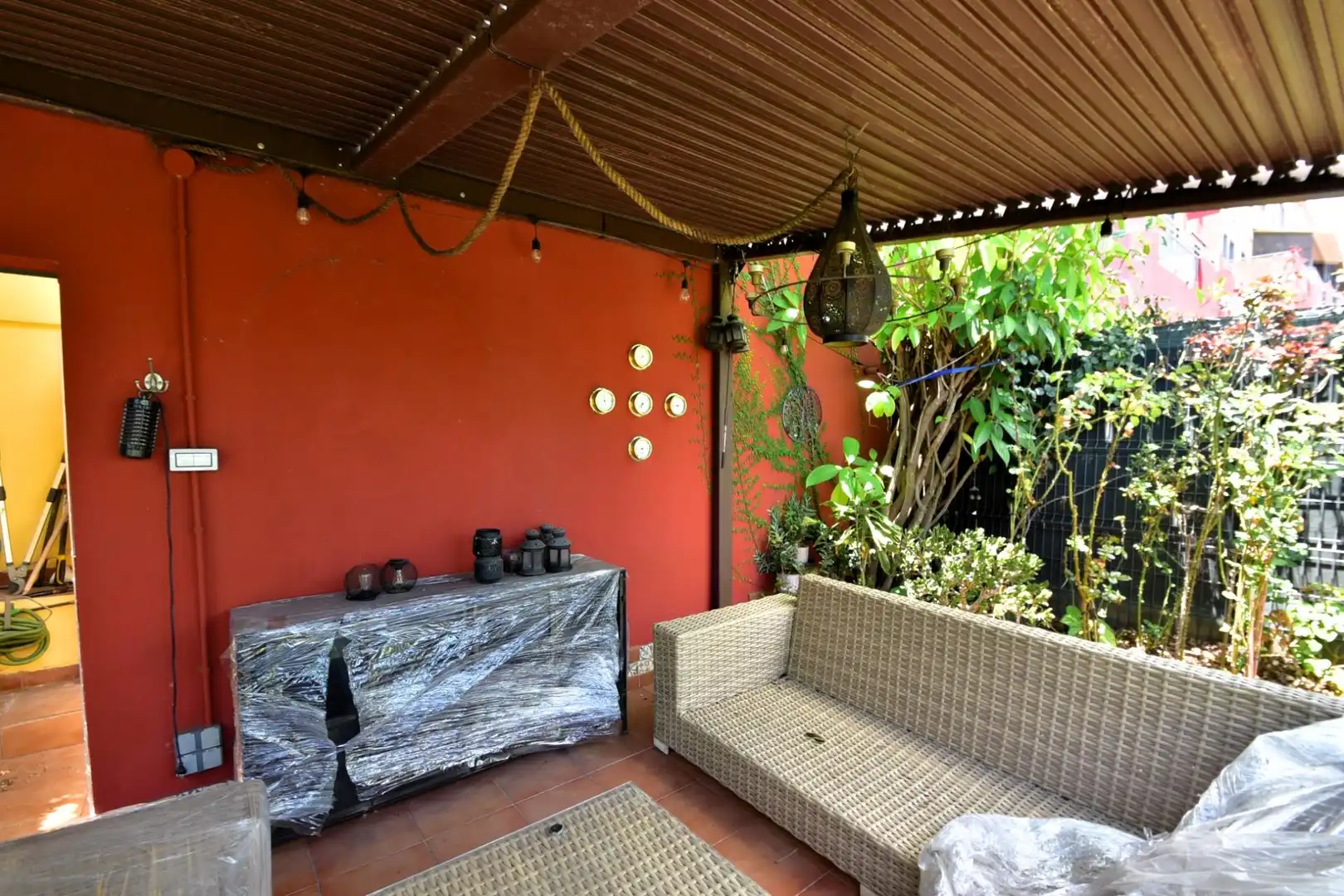 Terraza de Casa adosada de alquiler en San Cristóbal de la Laguna con Aire acondicionado, Calefacción y Jardín privado