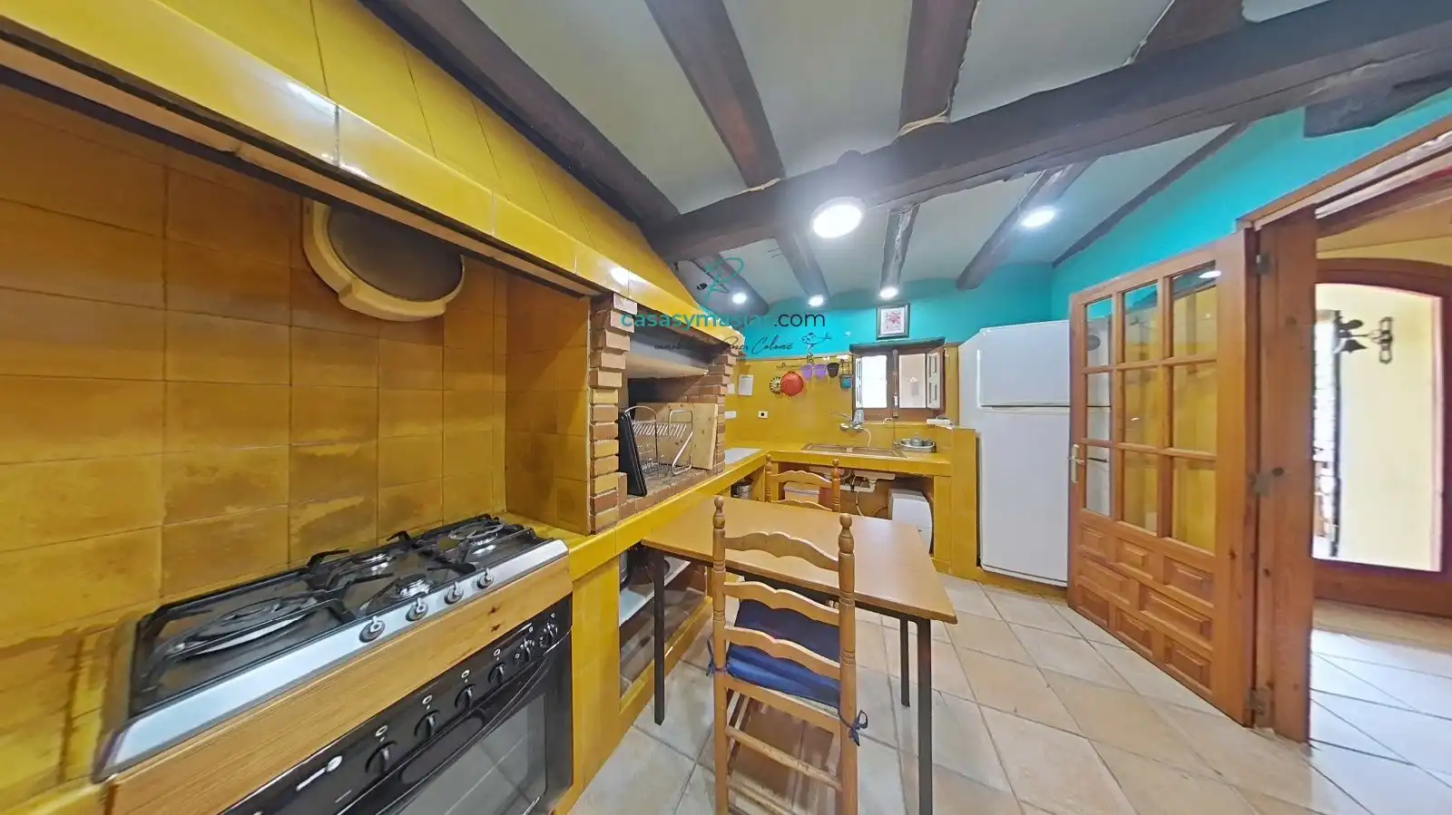 Cuina de Finca rústica en venda en Sant Martí Sarroca amb Calefacció, Jardí privat i Parquet