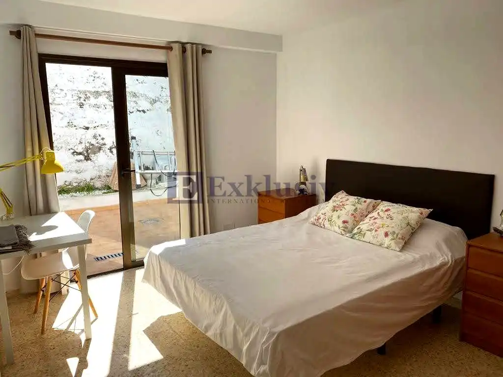 Schlafzimmer von Erdgeschoss zur Miete in Puerto de la Cruz mit Privatgarten, Terrasse und Möbliert